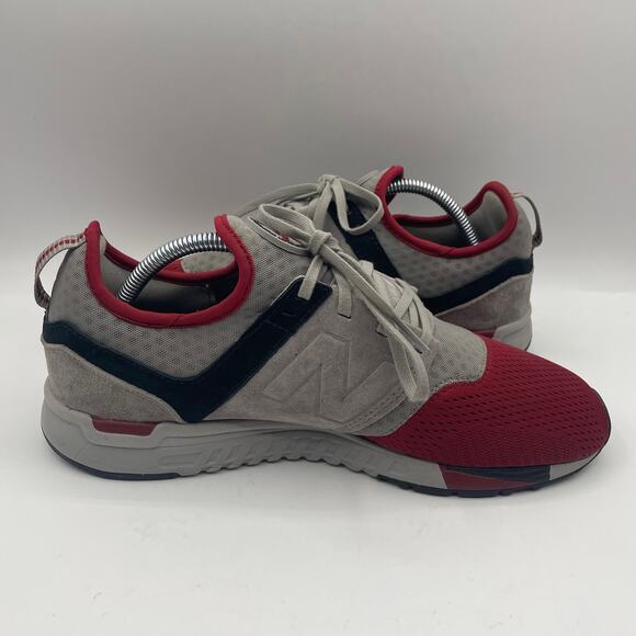 New Balance 247 Running Shoes Casual Grey Red Mens Size 9 main image 5